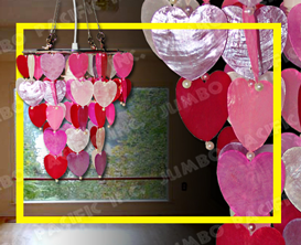 Heart Capiz Chandelier